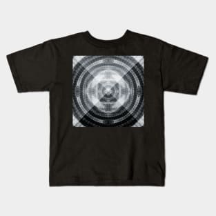 Sacred Geometry 3D Titanium Pyramid Architecture Kids T-Shirt